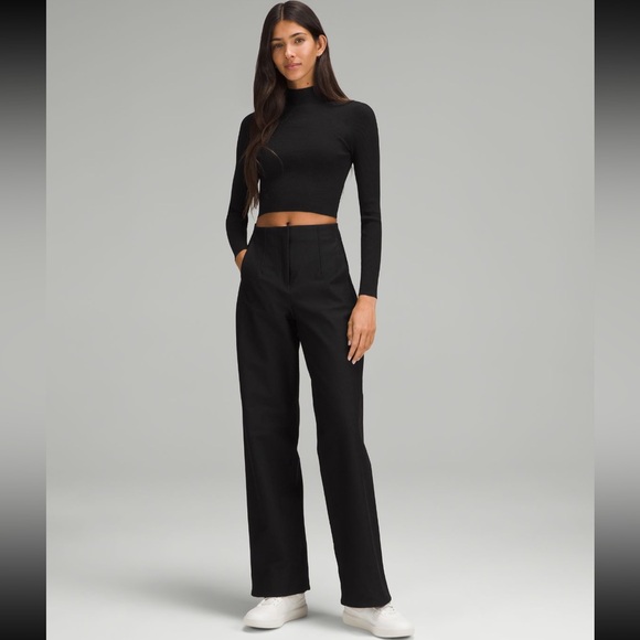 Lululemon Ribbed-Knit Twist-Back Mockneck Sweater - Picture 3 of 6